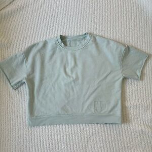 Daily Drills Cropped Short Sleeve Sweatshirt - XS/S